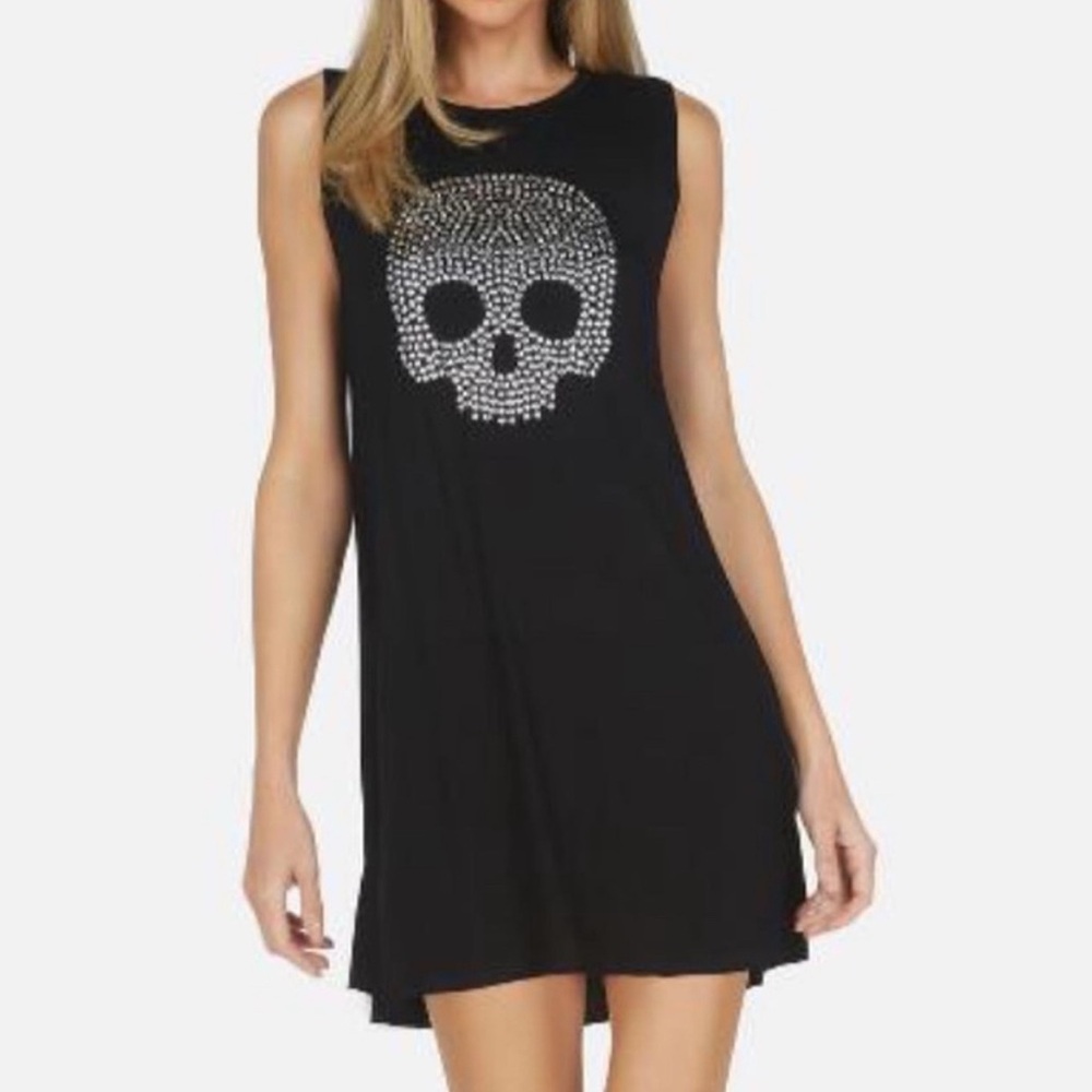 Lauren Moshi Skull Crown tshirt Dress small